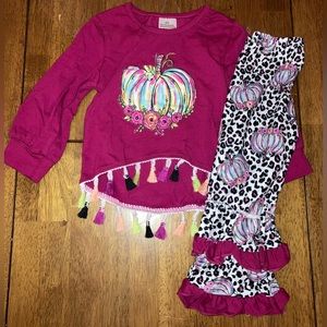 NEW Leopard Pumpkin Tassel Outfit